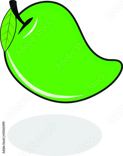 green mango icon vector illustration