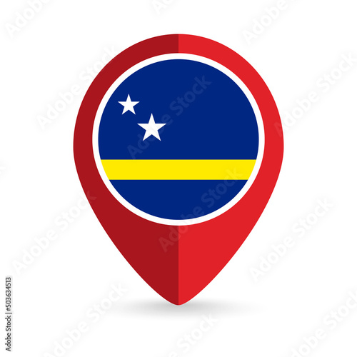 Map pointer with country Curacao. Curacao flag. Vector illustration. Free Download Map pointer with country Curacao. Curacao flag. Vector illustration. - GFXLoad