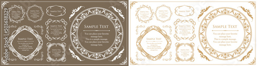 Luxury frame design card design antique luxury vintage