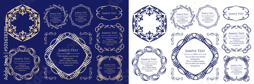 Luxury frame design card design antique luxury vintage