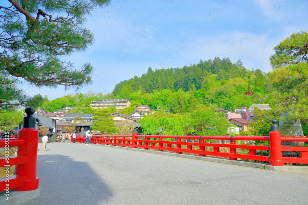 岐阜県 飛騨高山 中橋からの風景/Hida Takayama Nakabashi, Gifu
