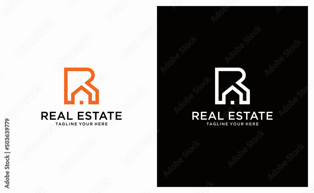 R Logo Design - vector for construction, home, real estate, building, property. creative elegant Monogram. Premium Business home logo icon. R Logo Design - vector for construction, home, real estate, building, property. creative elegant Monogram. Premium Business home logo icon.