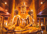 Wat Phiphat Mongkhon blue temple in Sukhothai, Thailand