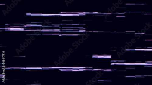 Distortion screen with glitch effect. Abstract digital background with noise waves. Hacked computer and technical problem. 3D rendering.