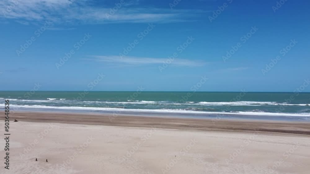 Aerial Drone Shot of Carilo Beach, Buenos Aires Argentina. Aerial Drone Shot of Carilo Beach, Buenos Aires Argentina.
