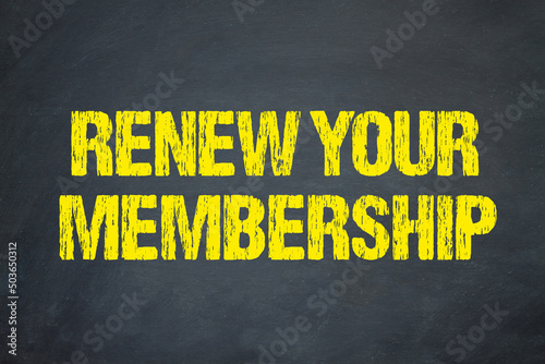 Renew your Membership photo