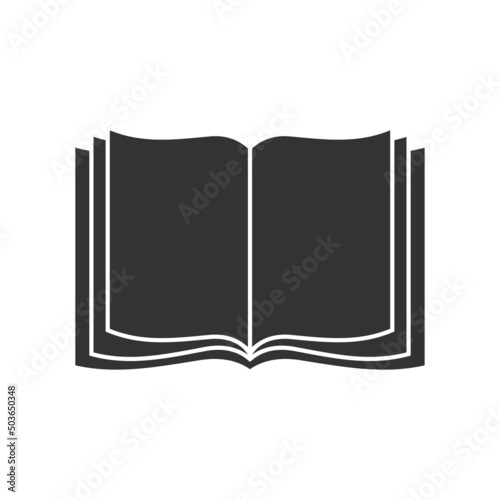 Vector image of a book, scroll and manuscript.