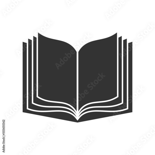 Vector image of a book, scroll and manuscript.