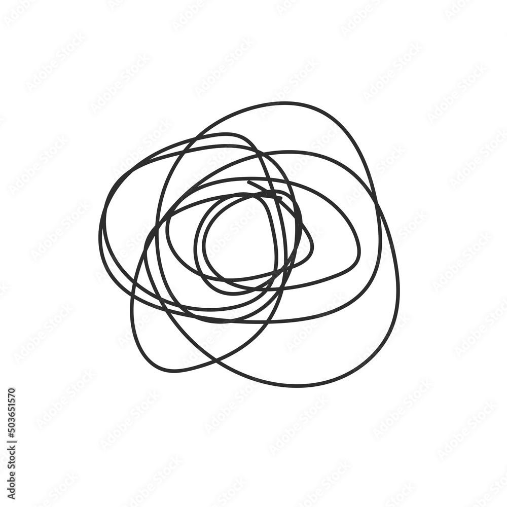Tangled abstract scribble with hand drawn line. Doodle element. Tangled abstract scribble with hand drawn line. Doodle element.