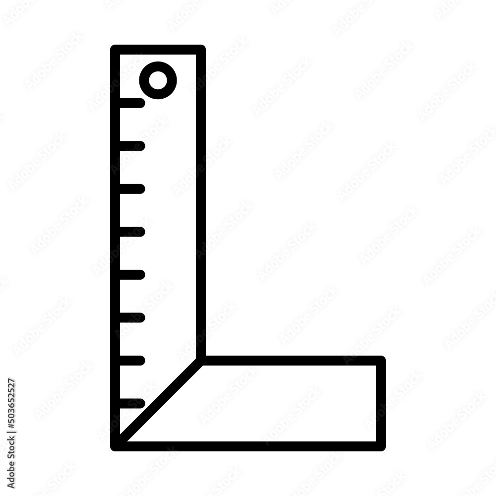 Icon Of Setsquare Icon Of Setsquare