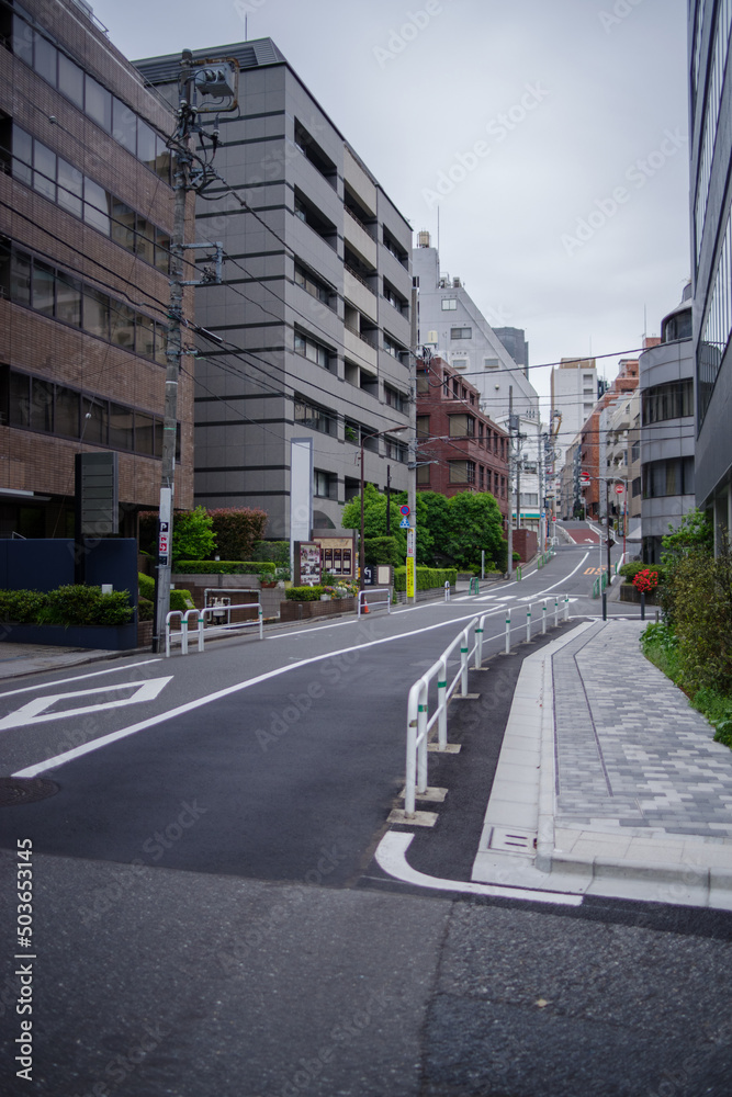 平河町の坂道のある風景 平河町の坂道のある風景