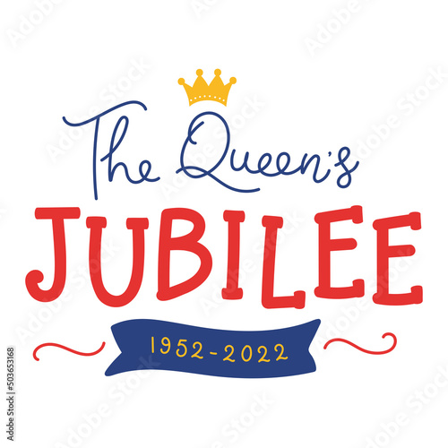 The Queen's Platinum Jubilee celebration 70 years Fototapet