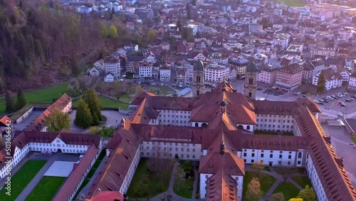 The Benedictine Abbey (Abbatia territorialis Sanctissimae Virginis Mariae Einsiedlensis) from the 10th century is an elective pilgrimage site as well as an important stop on the Way of St. James. photo