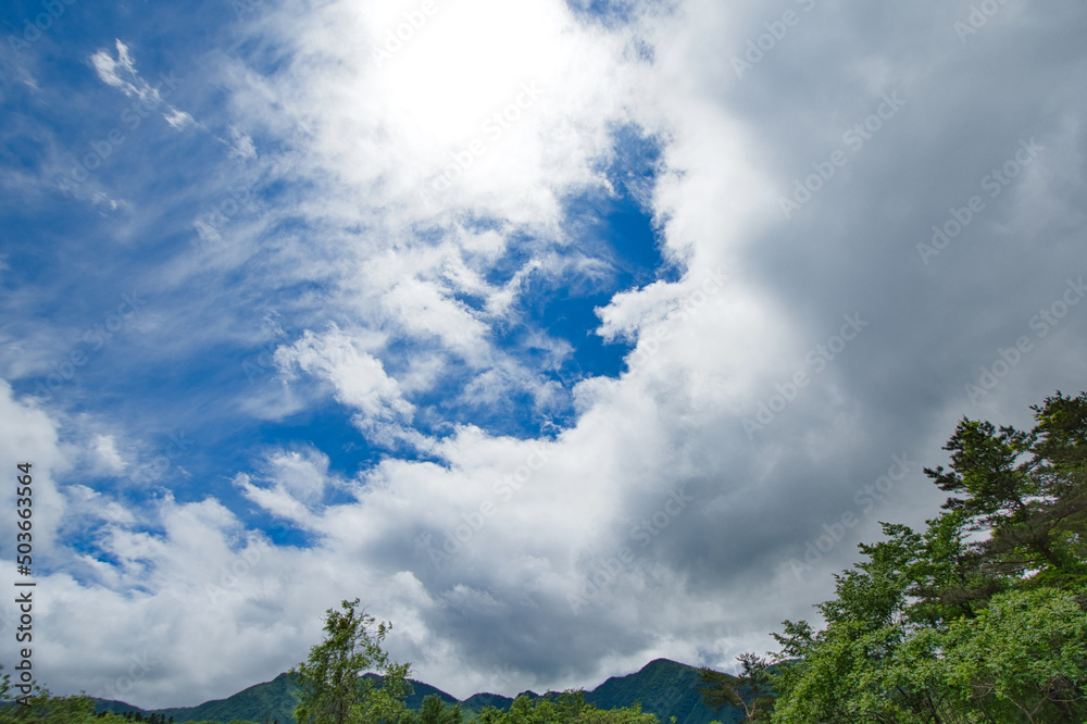 空と雲と湖と 空と雲と湖と