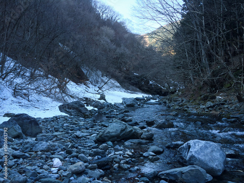冬の渓