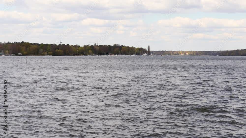 the wannsee lake in berlin germany in spring 30fps 4k video the wannsee lake in berlin germany in spring 30fps 4k video