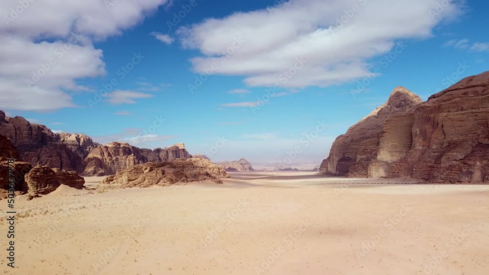 Wadi Rum Desert Aerial View Of Rock Ridges And Cliffs Wadi Rum Desert Aerial View Of Rock Ridges And Cliffs