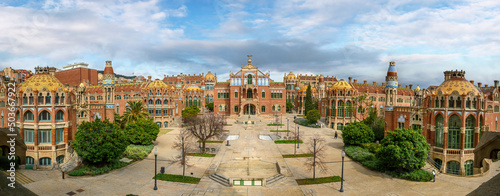 Canvas Print Hospital de la Santa Creu i Sant Pau complex, the world's largest Art Nouveau Si