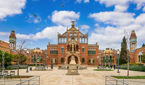Obraz na plátně Hospital de la Santa Creu i Sant Pau complex, the world's largest Art Nouveau Si