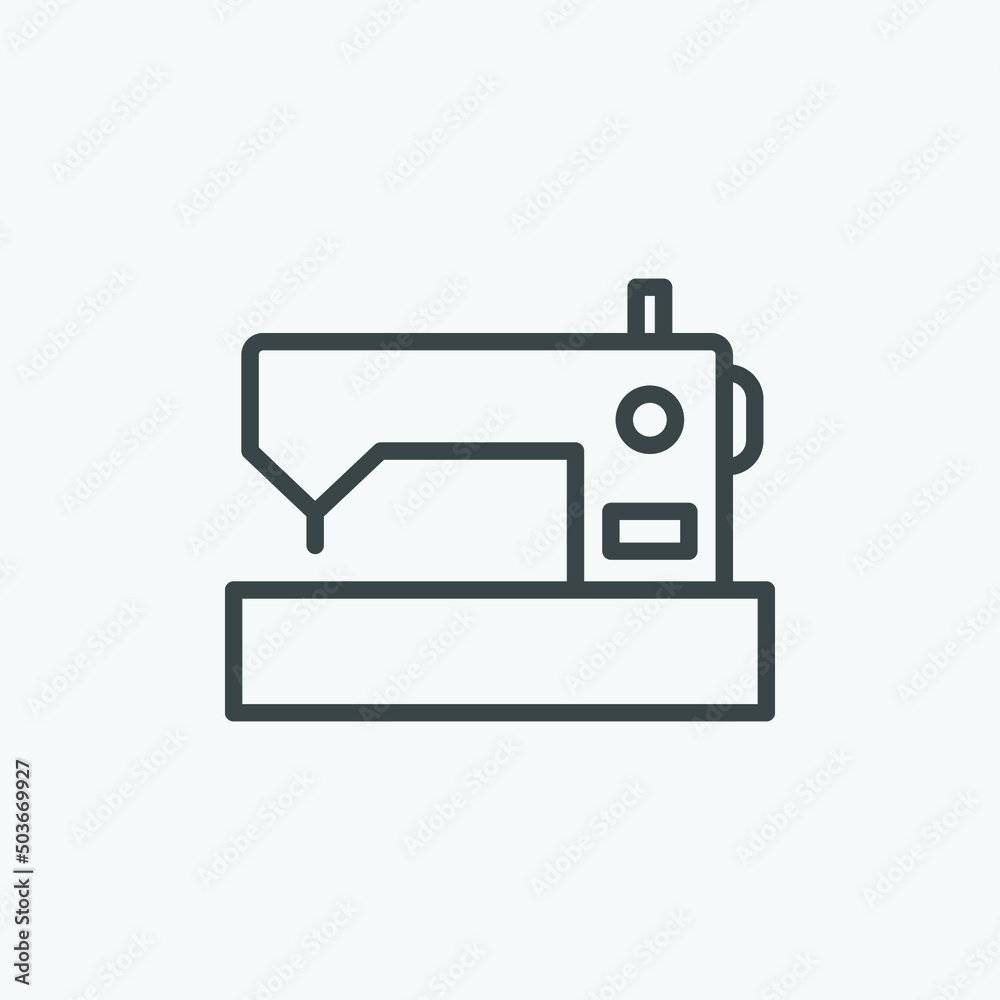 Sewing machine vector icon. Isolated device icon vector design. Designed for web and app design interfaces.