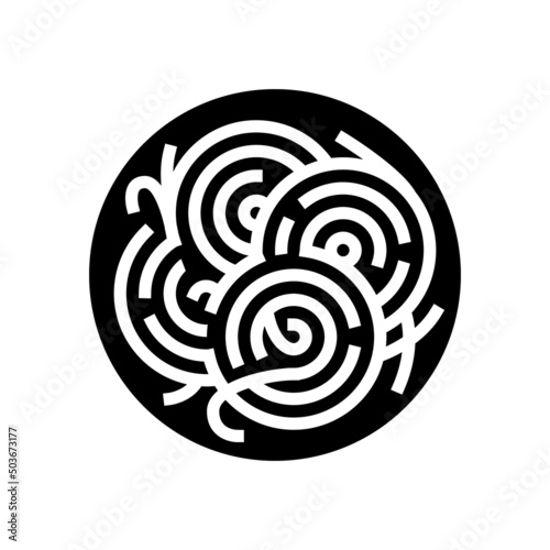 plate pasta glyph icon vector. plate pasta sign. isolated contour symbol black illustration