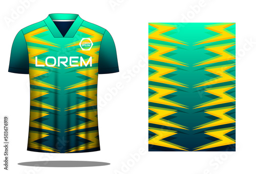 Soccer sport shirt jersey design template