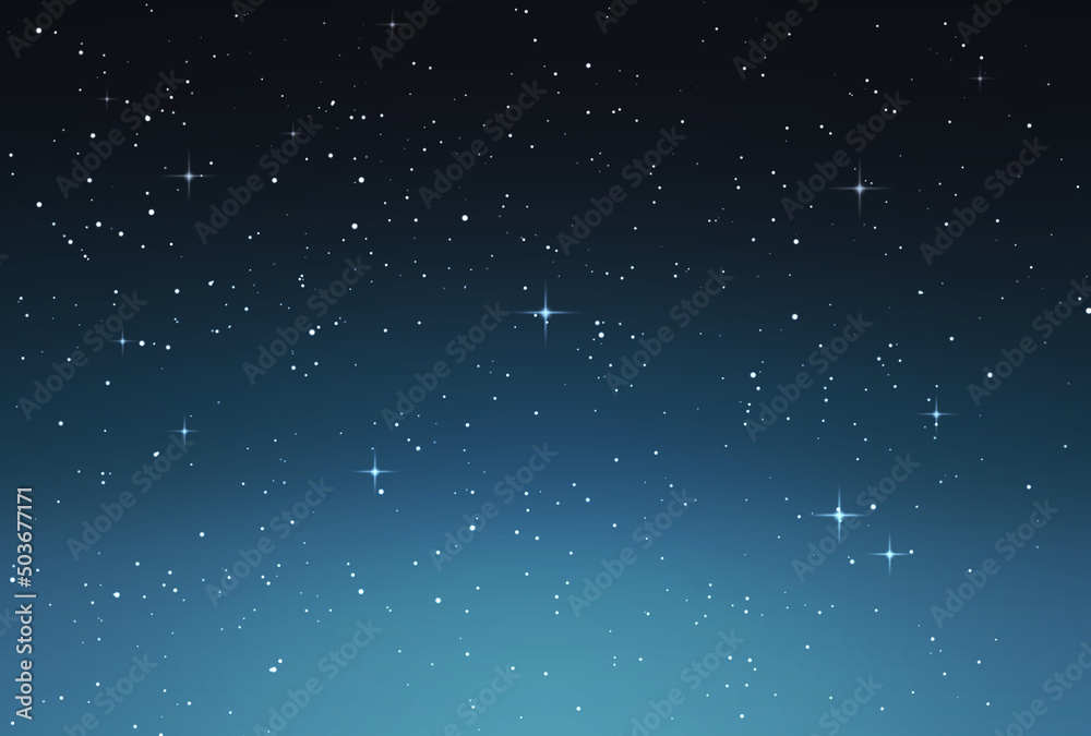 Obraz premium 背景素材_水彩テクスチャ_夜空