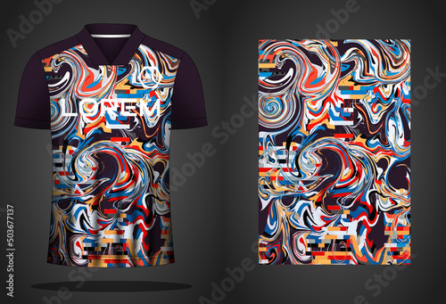 Soccer sport shirt jersey design template