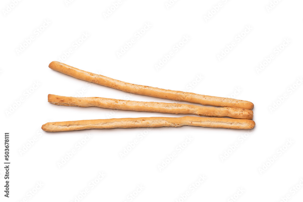 Bread sticks isolated on white background. Bread sticks isolated on white background.