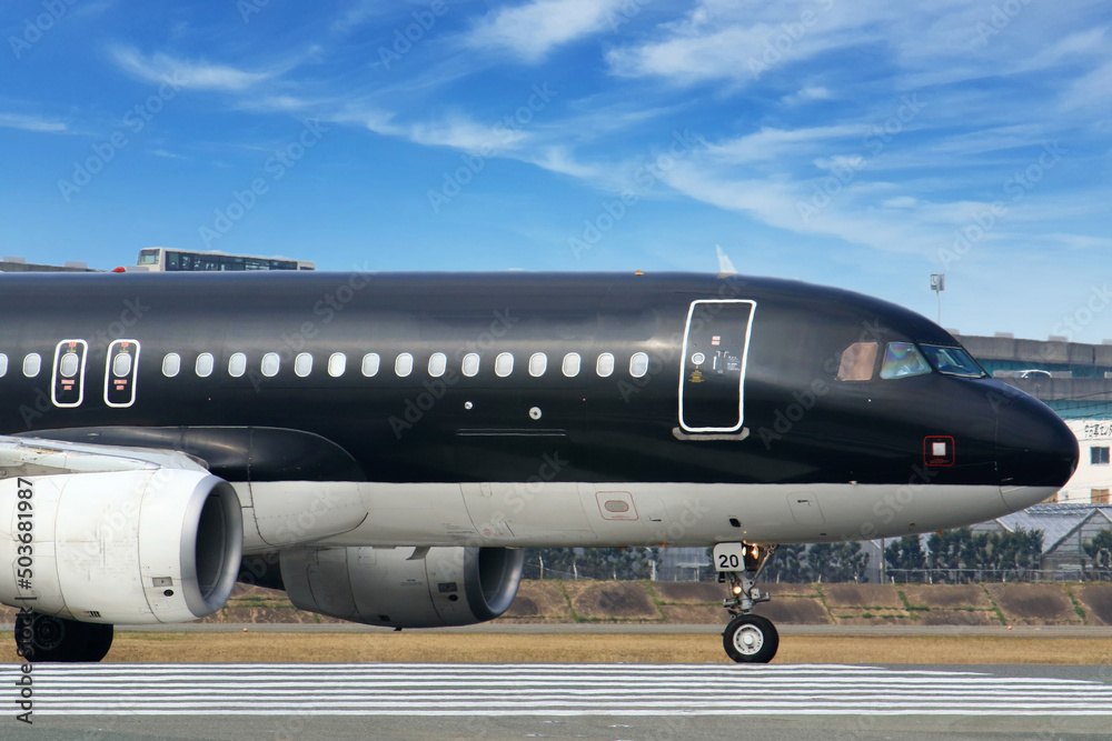 Obraz premium airplane at airport