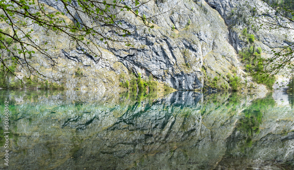 reflections on the water surface, Obersee reflections on the water surface, Obersee