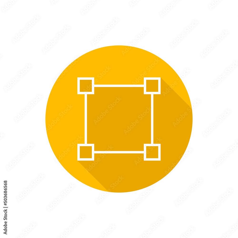 Transform tool flat icon with shadow Transform tool flat icon with shadow
