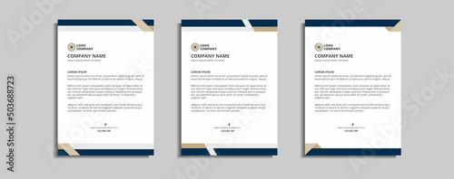 modern corporate letterhead template design