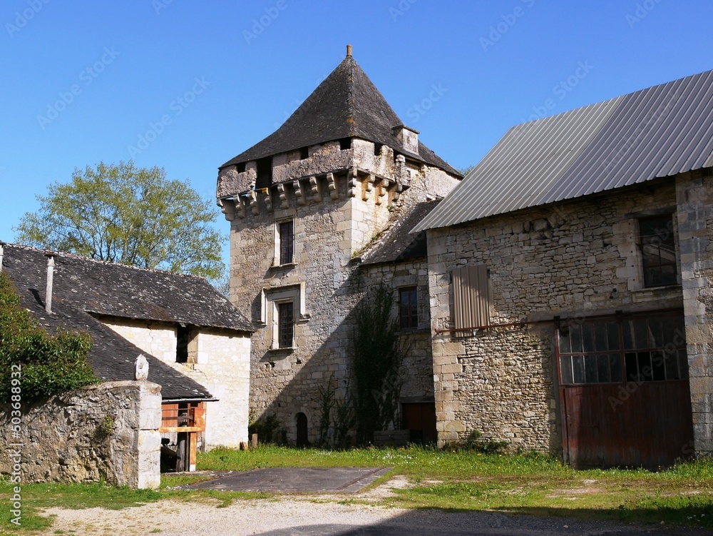 La Commanderie de Condat sur Vézère en Dordogne. Périgord Noir. France