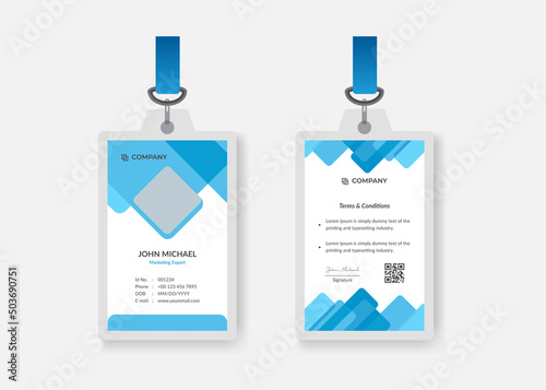 Modern Corporate Business ID card Design Template