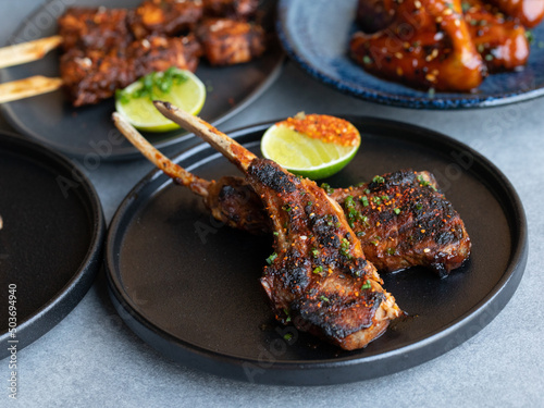 Traditional lamb chops come from the rib