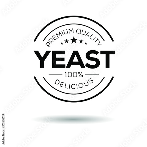 Creative (Yeast) logo, Yeast sticker, vector illustration.