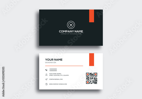 Business card design template, Clean professional business card template, visiting card, business card template.