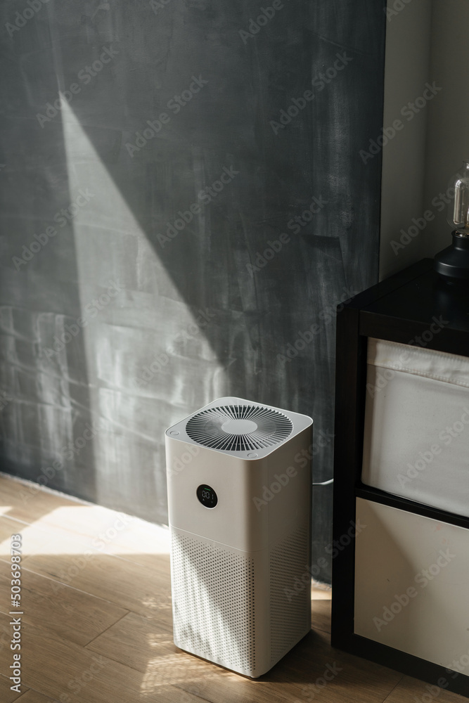 Electronic air cleaner from dust and viruses in the interior of the