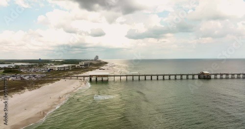 Wallpaper Mural Drone aerial footage Gulf State Park Pier Alabama 5k Torontodigital.ca