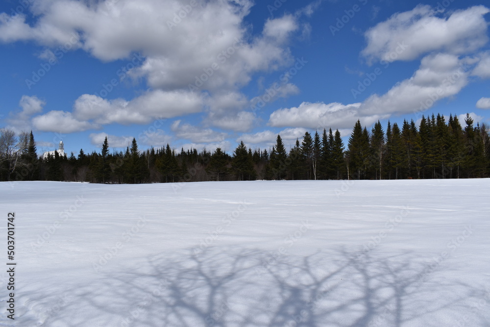 The first days of spring, Sainte-Apolline, Québec, Canada The first days of spring, Sainte-Apolline, Québec, Canada