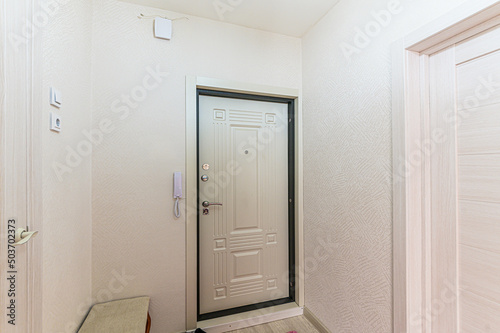 Russia, Moscow- May 21, 2020: interior apartment corridor, hallway, doors