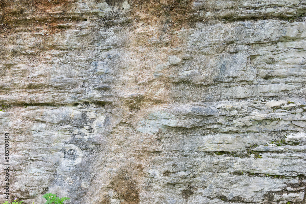 The Old Stone Texture with scratches , cracks and moss The Old Stone Texture with scratches , cracks and moss