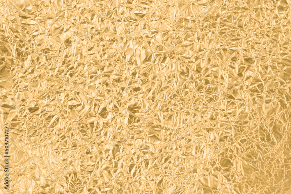 Gold wrinkled paper texture abstract background Gold wrinkled paper texture abstract background