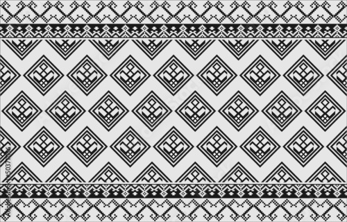 Simple black and white geometric texture, seamless vector pattern limitless abstract background design components for print, textile, and digital in black and white illustration on mesh, mesh, and tis