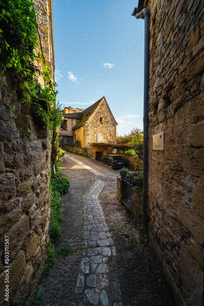 Beynac-et-Cazenac is a village located in the Dordogne department in southwestern France. The medieval Chateau de Beynac is located in the commune. High quality photo