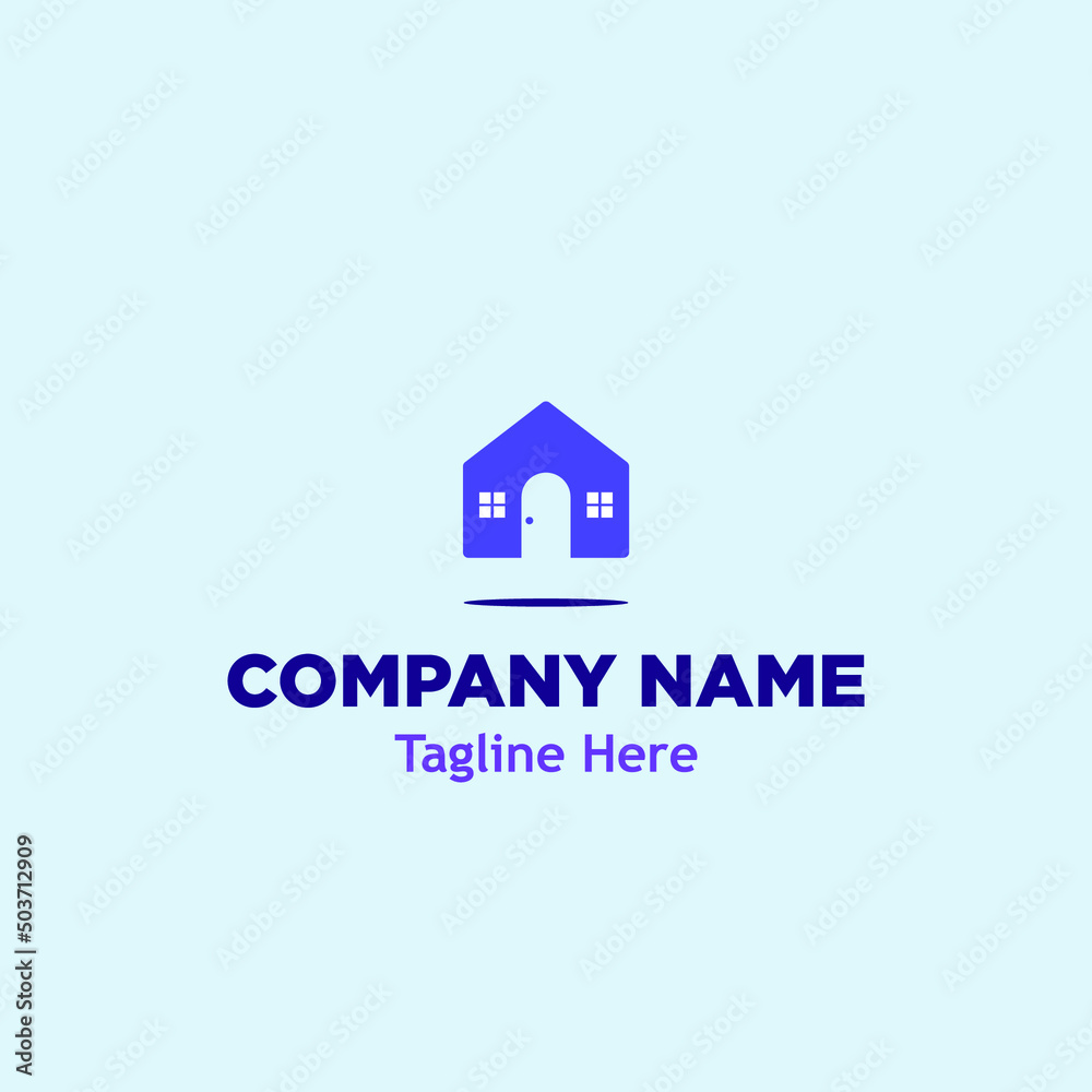 real estate concept house home logo