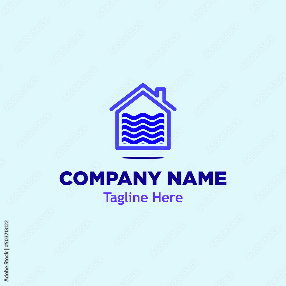 Fototapeta premium real estate concept house home logo