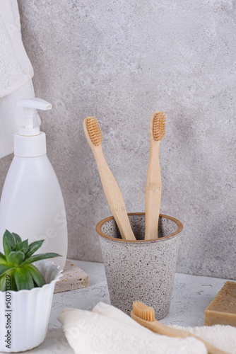 Bamboo toothbrush  zero waste care products