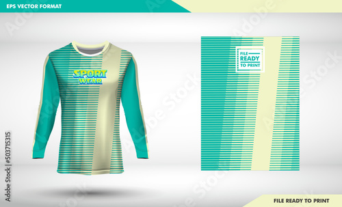 t-shirt sport design template, Long sleeve soccer jersey mockup for football club. uniform front Goal keeper, MTB, Motocross jersey.